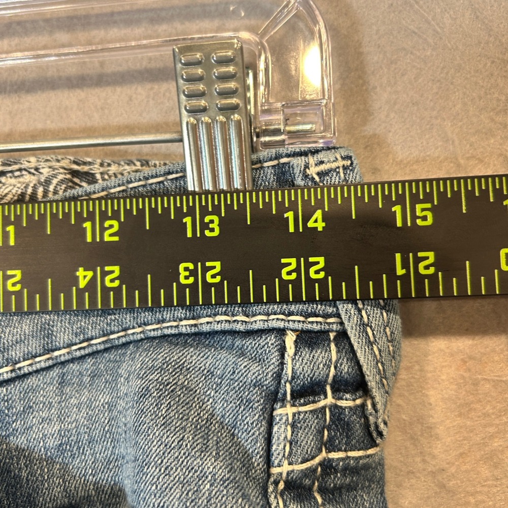 Ariat REAL Denim Jeans Womens 25R Straight Leg Mid Rise Cowgirl Western - Picture 4 of 7